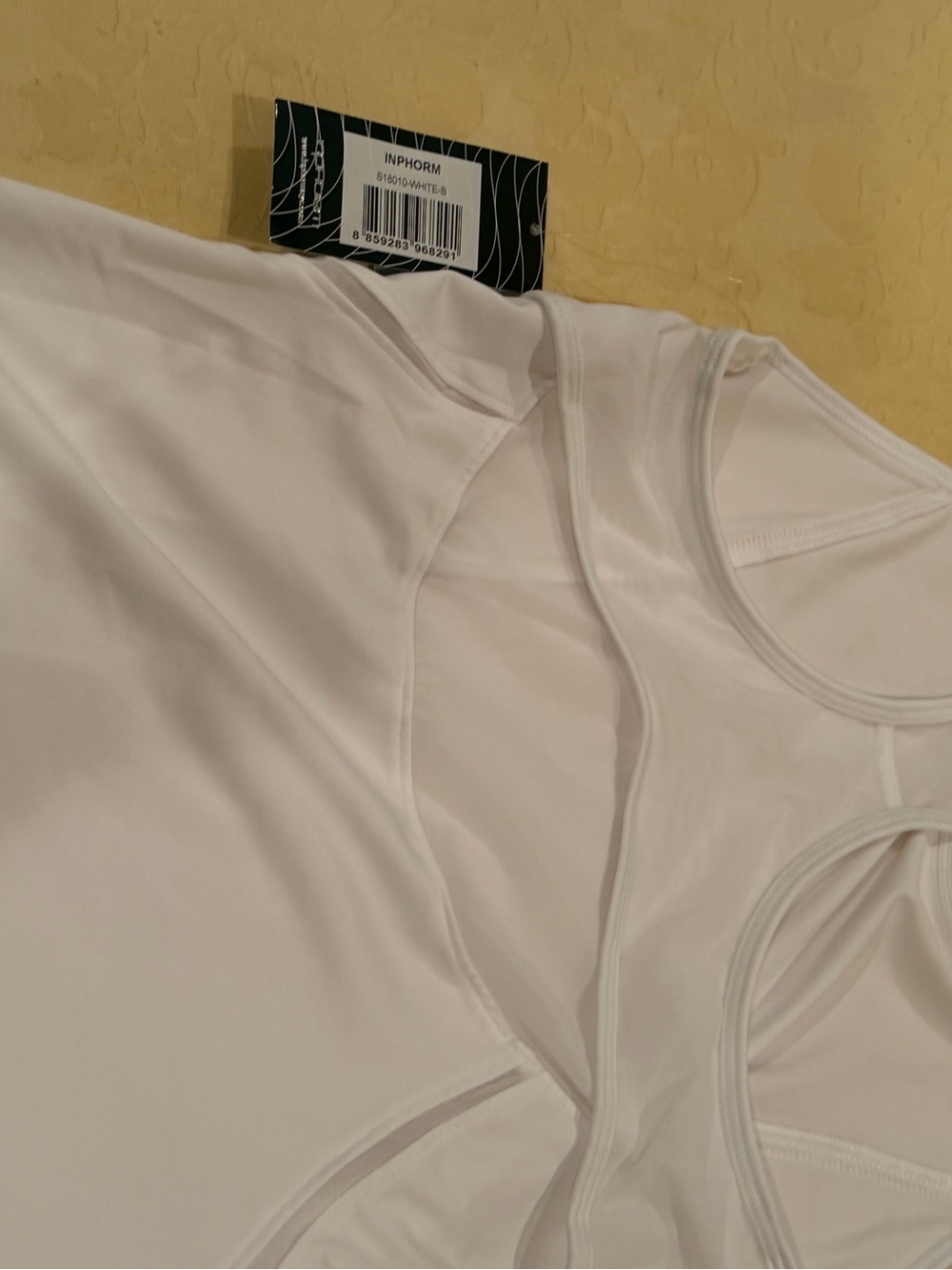Inphorm White Racerback Performance Tank Top - Picture 3 of 3